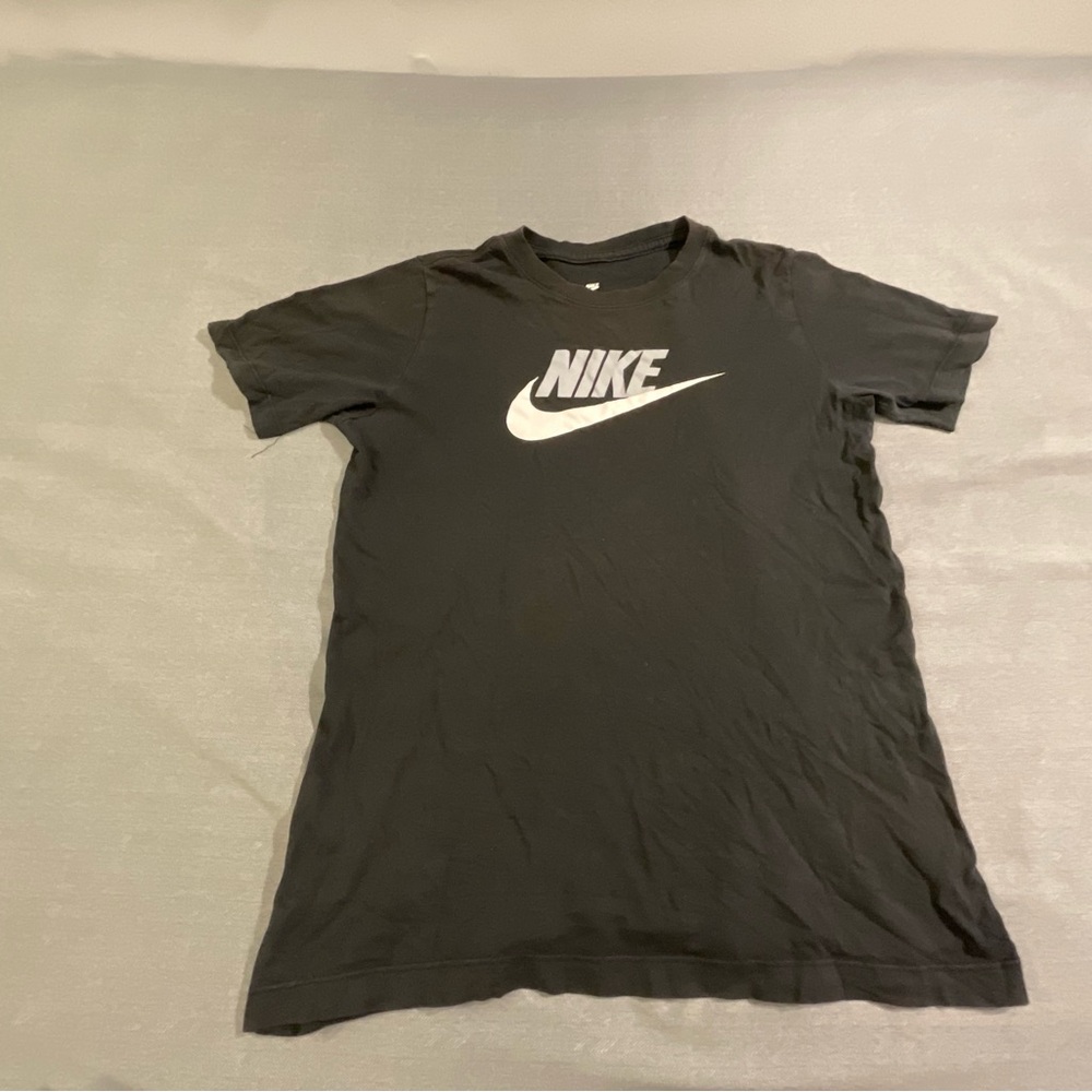 Nike Black Tee with White Logo
